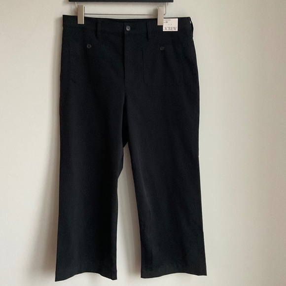 NWT/NWOT  J. Crew Womans Black Sailor slim wide-leg chino pant SZ Various - Picture 8 of 10